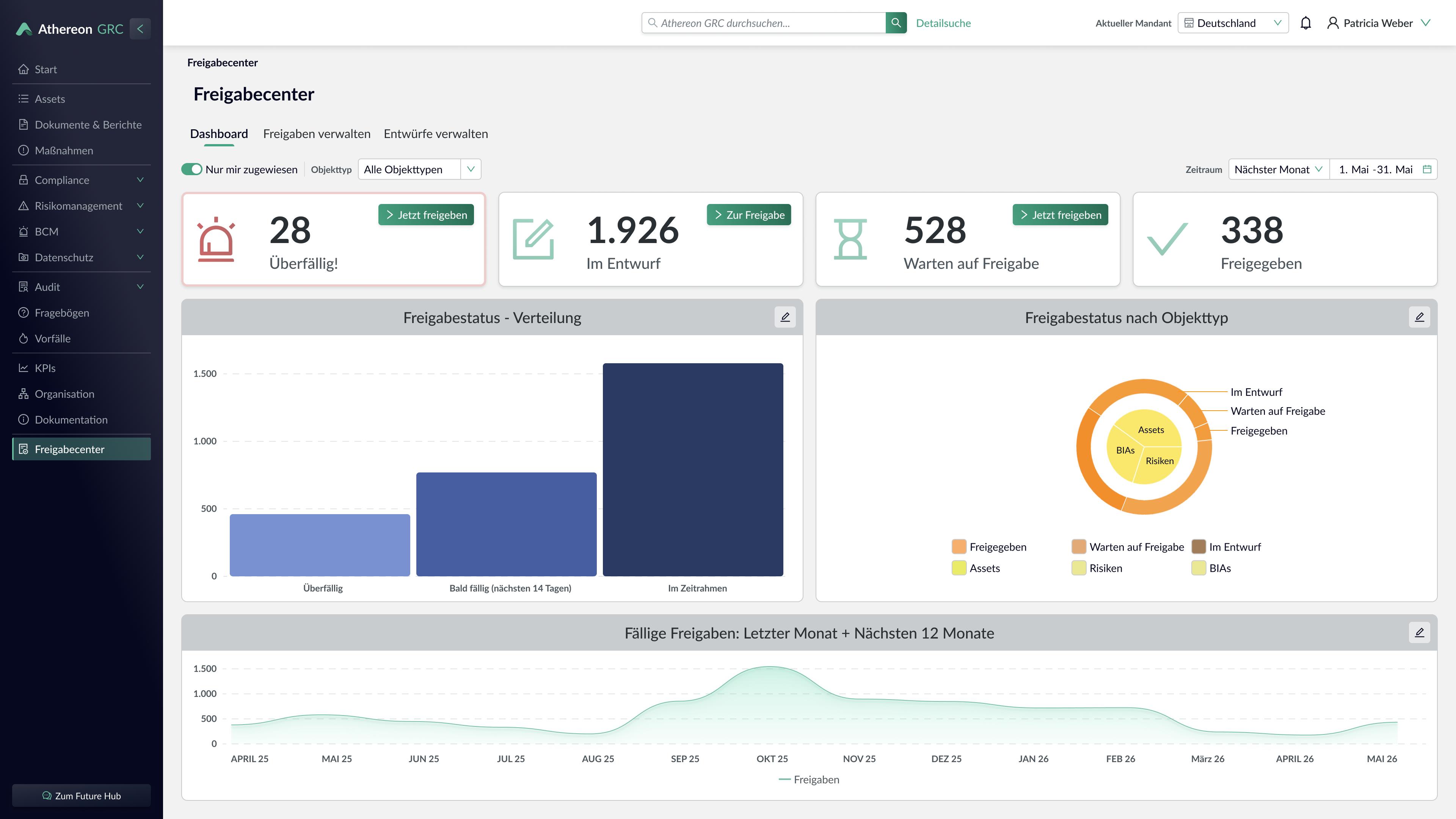 screenshot of Athereon GRC